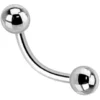 JEWEL NOSE STUDS NEW,  in Titanio 0.8 mm pietre  Light Rose - immagine 2