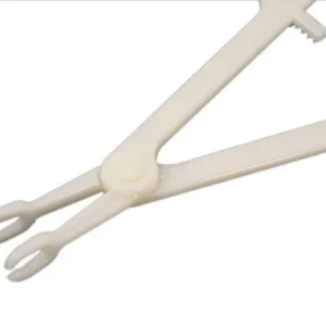 PINZA MONOUSO OVALE APERTA STERILE .