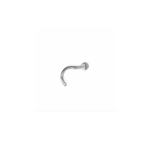 JEWEL NOSE STUDS NEW, BENT  in Titanio 0.8 mm