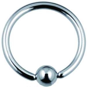 BALL CLOSURE RING  in Titanio TT 1,6x14mm sfera 4mm