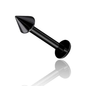 LABRETS acciaio nero con Punta da 1.2 mm
